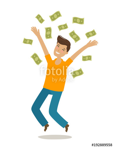 387x500 Successful Rich Man Money, Cash Winnings, Jackpot, Earnings