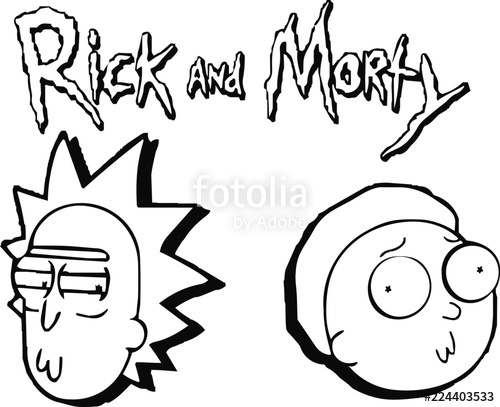 Free Free 305 Rick And Morty Svg Black And White SVG PNG EPS DXF File