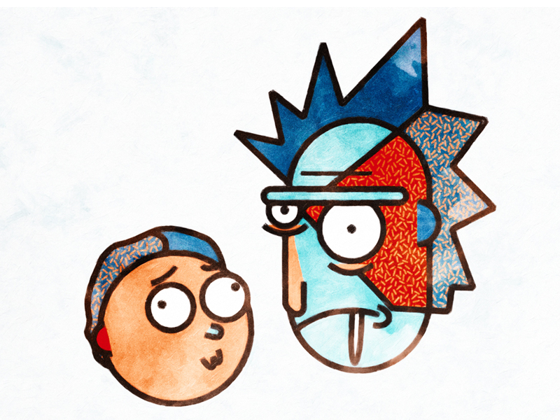 Rick And Morty Vector Art