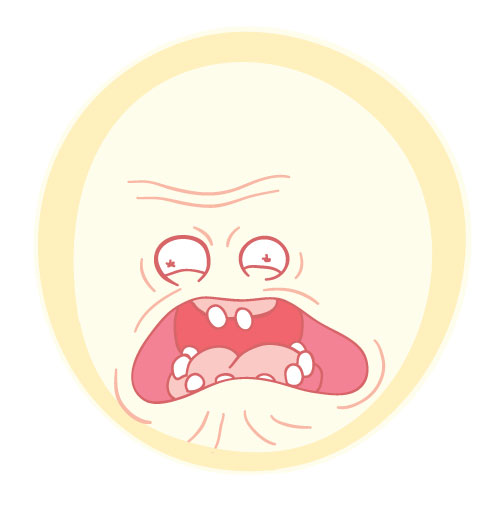 504x528 Rick And Morty's Screaming Sun In Vector