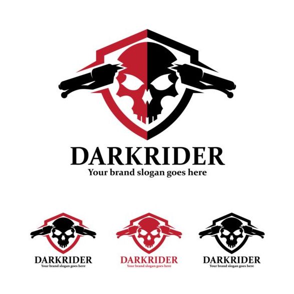 588x588 Dark Rider Logo Design Vector Free Download