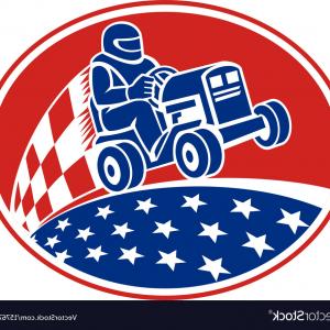 300x300 Ride On Lawn Mower Racing Retro Vector Newwaysys