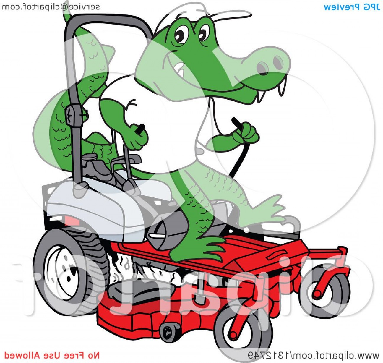 1296x1228 Cartoon Alligator Operating A Red Riding Lawn Mower Geekchicpro