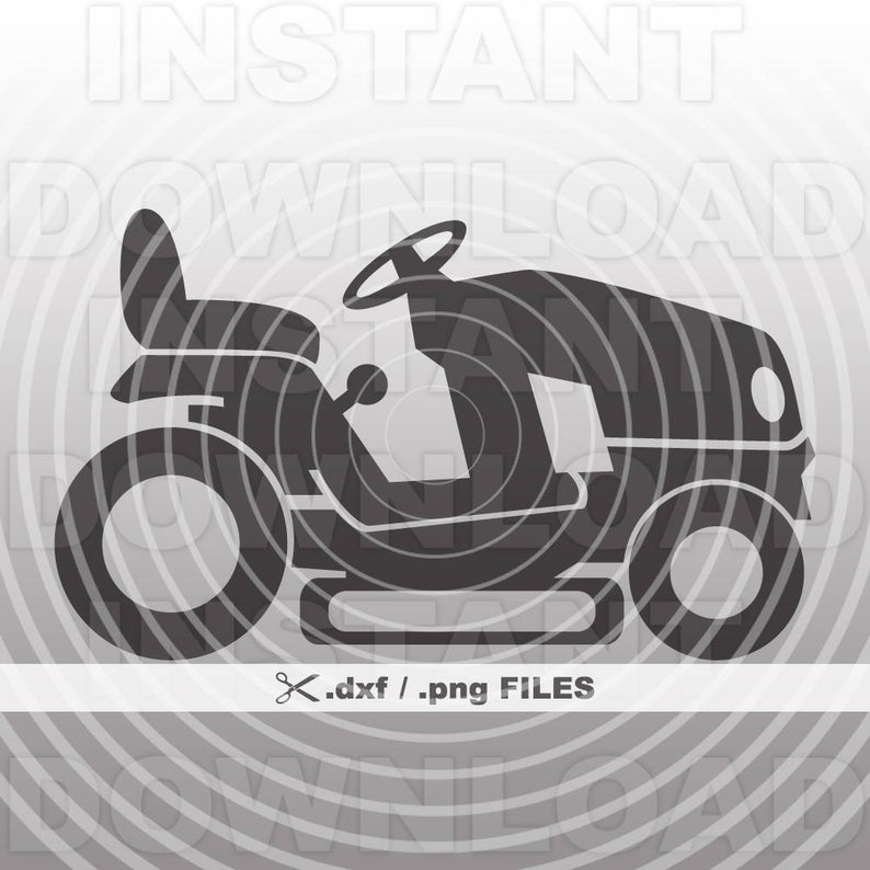 794x794 Riding Mower Dxf Lawn Mower Dxf Vector Art Commercial Etsy