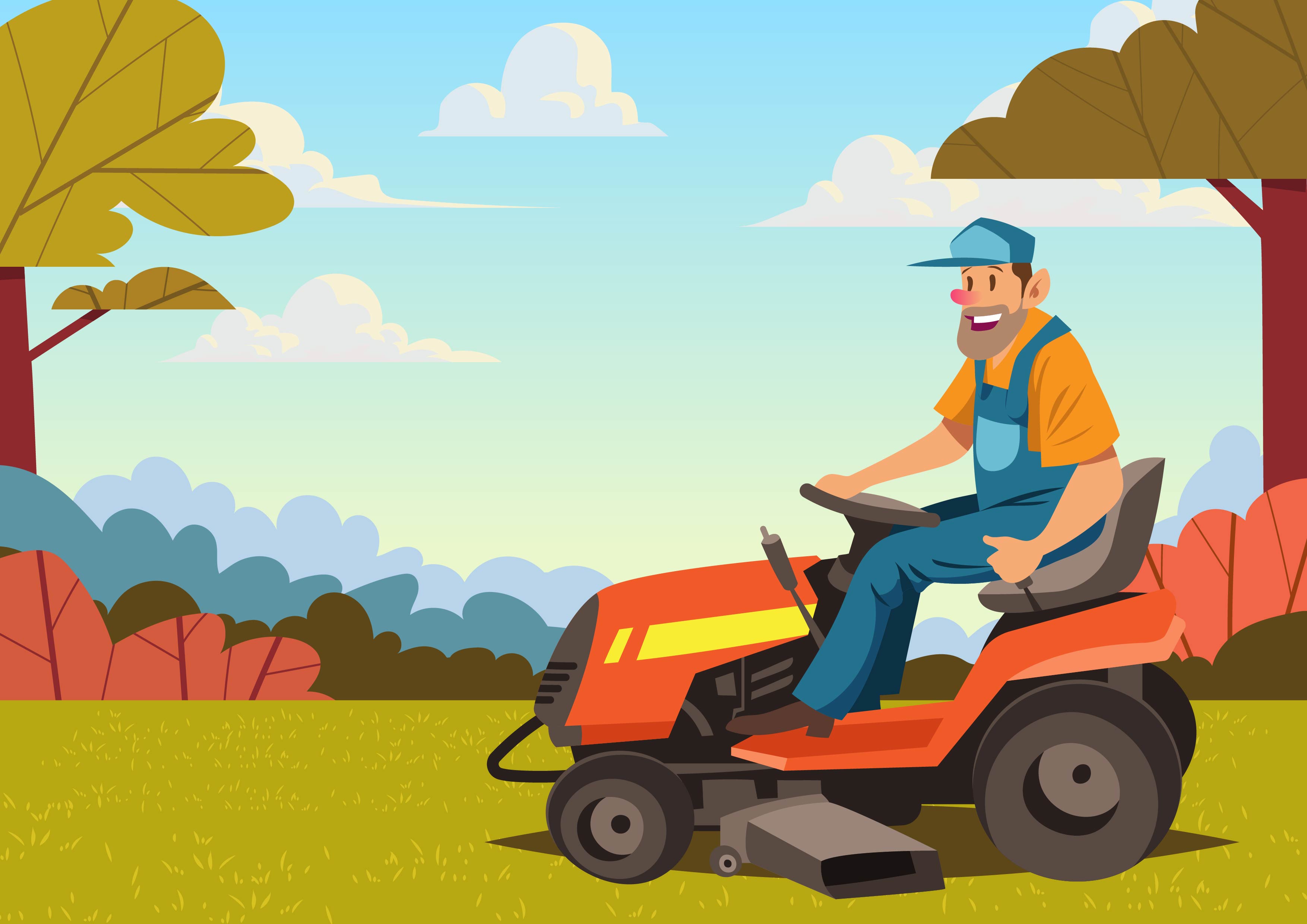 Riding Lawn Mower Vector at Collection of Riding Lawn
