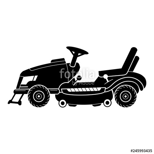 500x500 Tractor Lawn Mower Icon Simple Illustration Of Tractor Lawn Mower