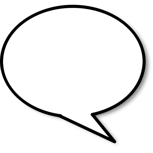 500x500 Round Shaped Callout Direction Right Vector Image