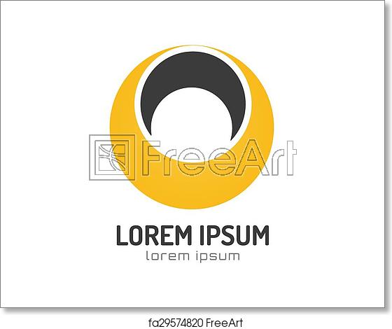 560x470 Free Art Print Of Vector Circle Ring Logo Design Abstract Flow
