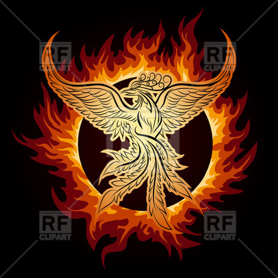 The Phoenix Flying In Ring Of Fire Vector Image Of People 400x400 The Phoenix Flying In Ring Of Fire Vector Image Of People