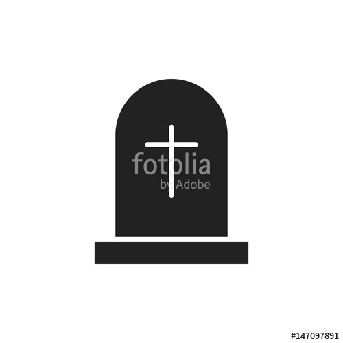 500x500 Halloween Grave Icon Gravestone Vector Illustration Rip