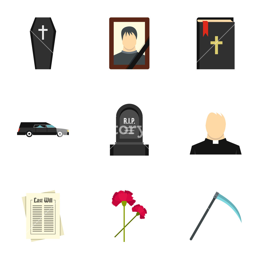 1000x1000 Rip Icons Set Flat Illustration Of Rip Vector Icons For Web