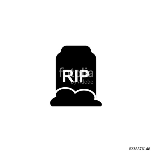 500x500 Rip Vector Icon Rip Sign On White Background Rip Icon For Web