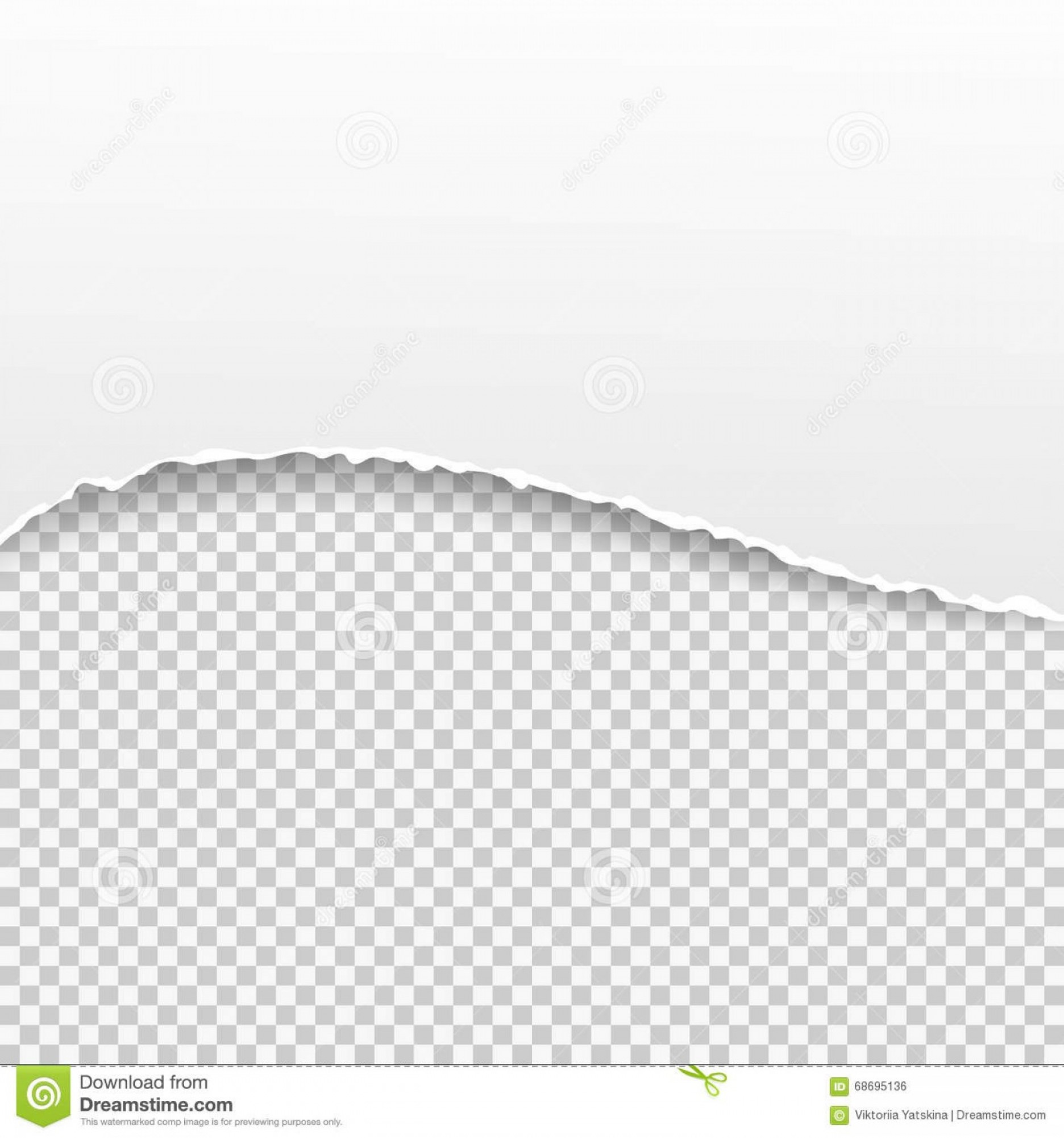 1872x2001 Stock Illustration Torn Paper Banner Transparent Background Vector