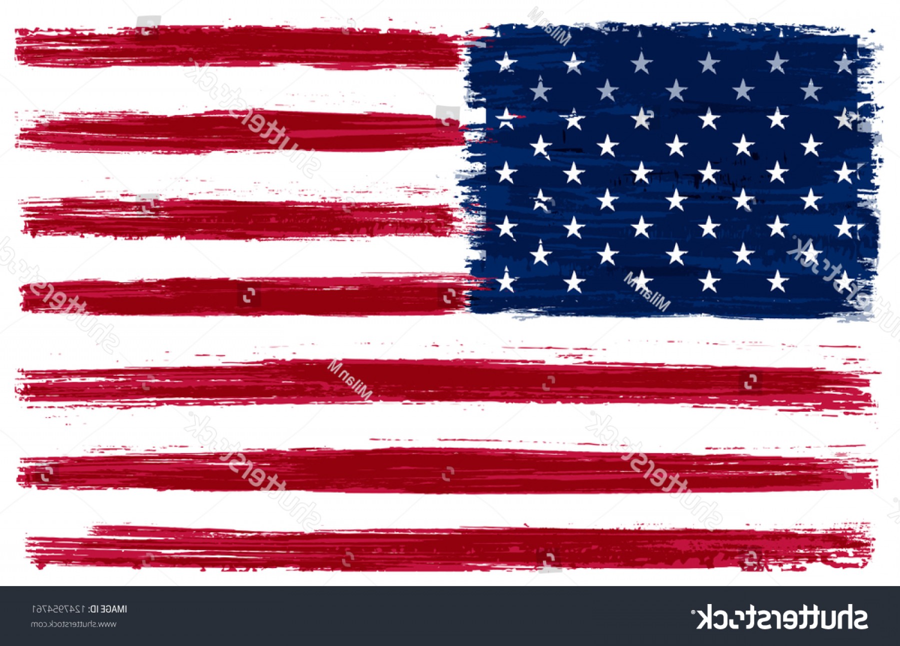 1800x1293 Grunge American Flagvector Dirty Usa Flag Catchsplace