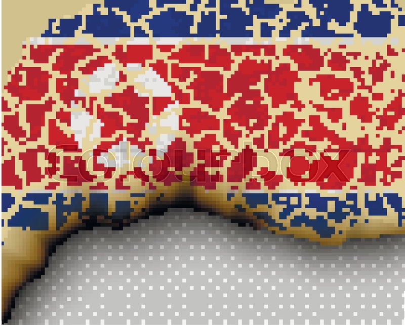 800x643 Element Ripped Flag Country Templates Stock Vector Colourbox