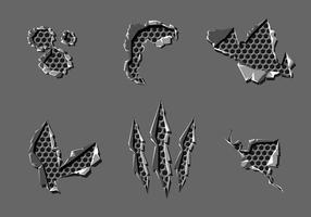 286x200 Metal Tear Free Vector Art