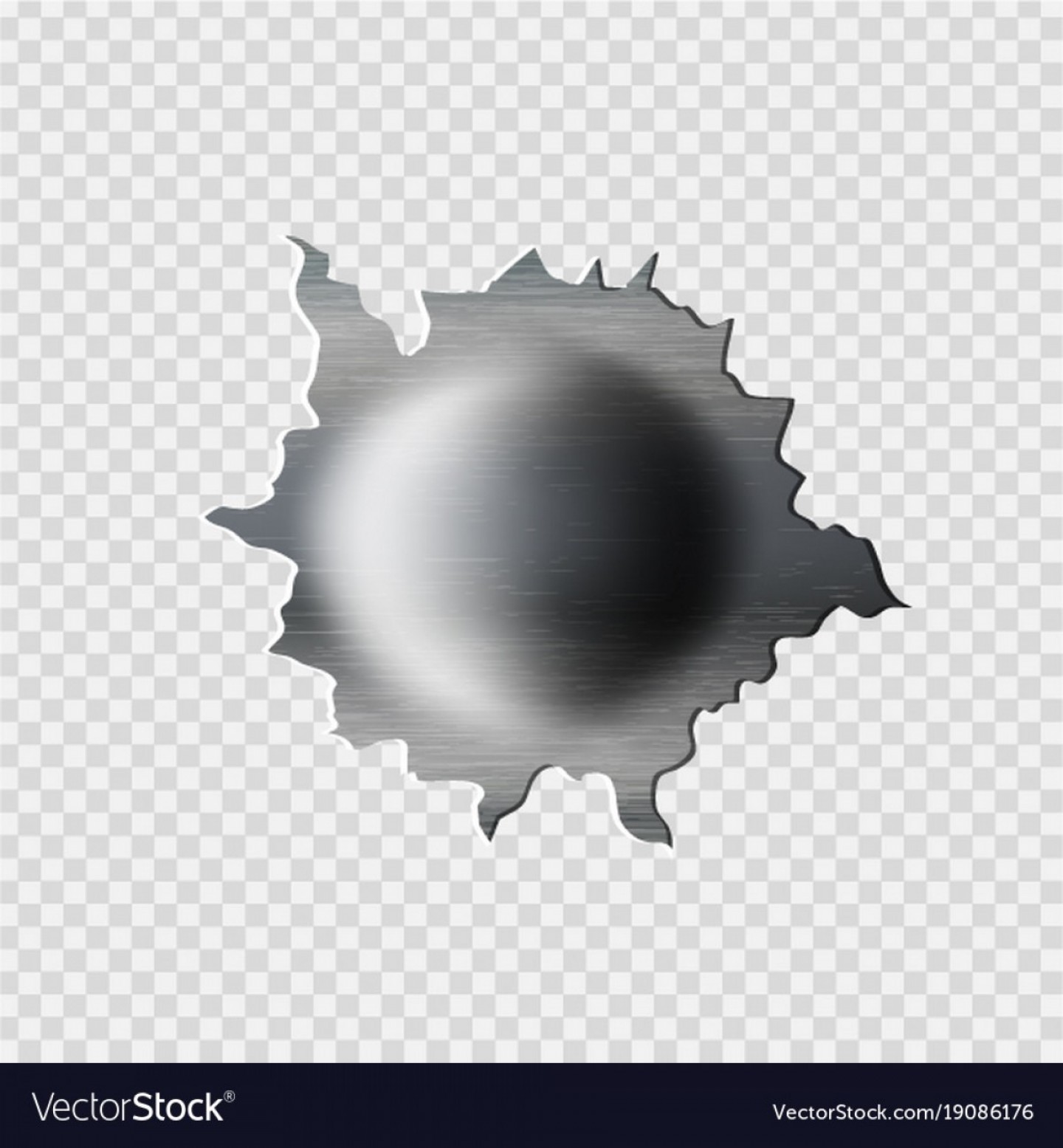 1440x1555 Ragged Bullet Hole Torn In Ripped Metal Vector Createmepink