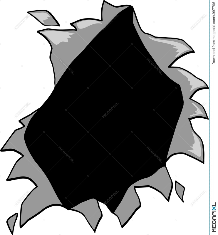 Ripped Hole Vector Illustration 742x800 Ripped Hole Vector Illustration