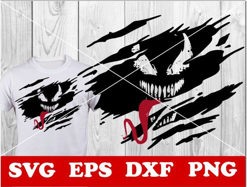 794x601 Venom Shirt Rip Spider Man Superhero Ripped Etsy