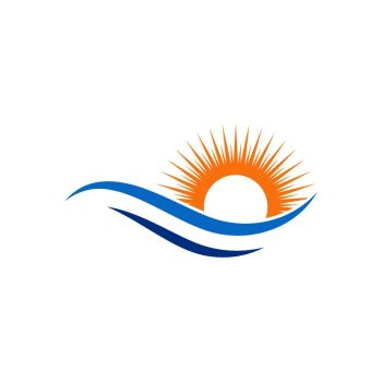 350x350 You Searched For Sea Waves And Rising Sun Vector Illustration
