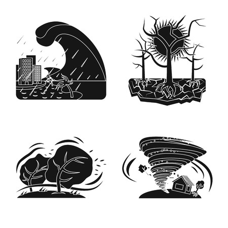 450x450 Isolated Object Of Natural And Disaster Symbol Set Of Natural