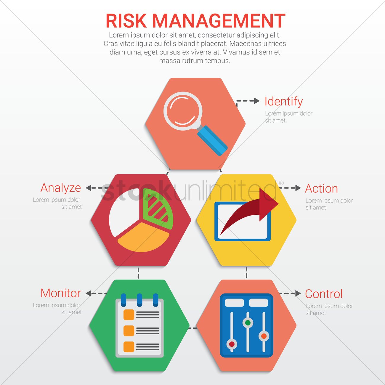 1300x1300 Risk Management Vector Image