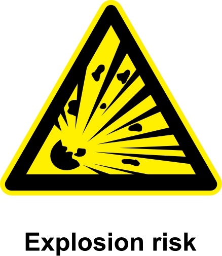 438x505 Sign Explosion Risk Clip Art Free Vector In Open Office Drawing