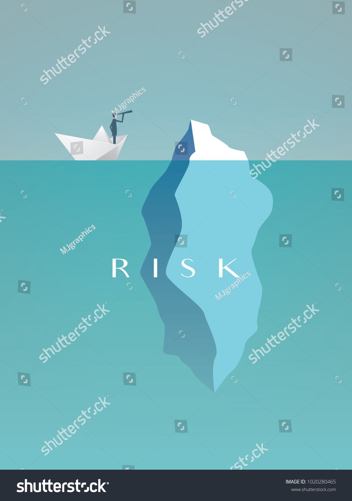 1125x1600 Business Risk Vector Concept With Businessman In Paper Boat