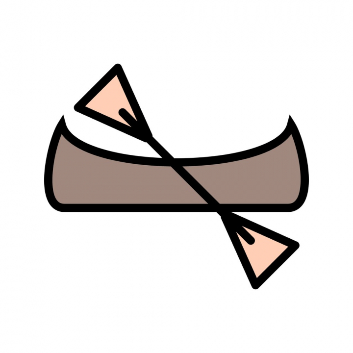 720x720 Vector Canoe Icon