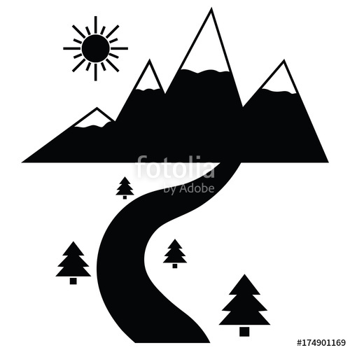 500x500 River Icon Stock Image And Royalty Free Vector On Fotolia