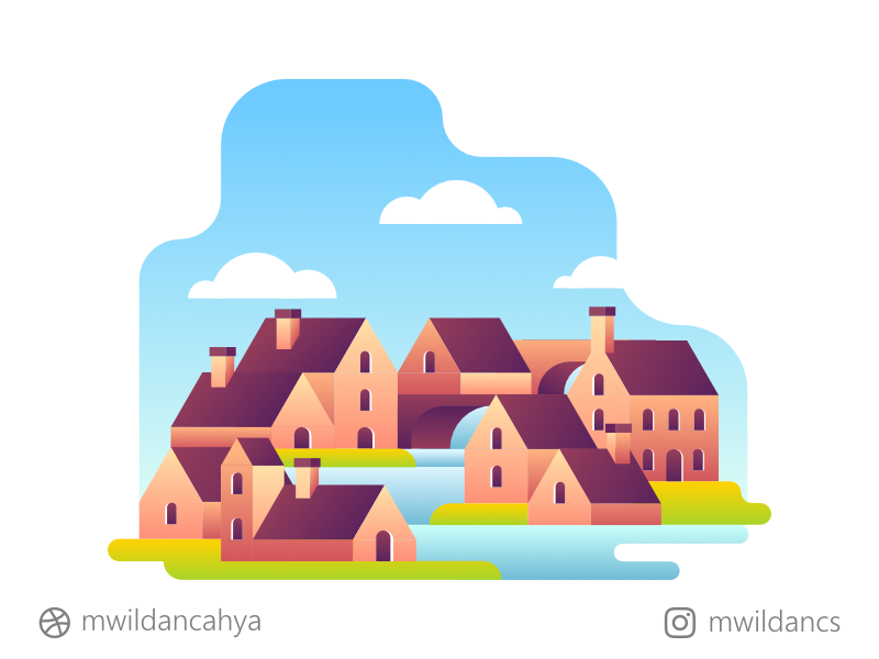 800x600 City Above The River