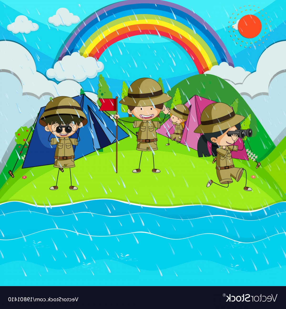 1200x1294 River Vector Art Camping Hoodamathrun