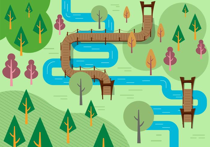 700x490 Free River Vector Illustration