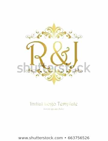360x470 R J Initial Wedding Logo Template Stock R J Initial Wedding Logo