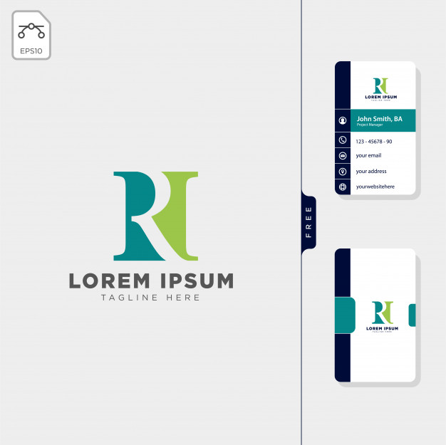 626x625 Minimal Rn Initial Logo Vector Premium Download
