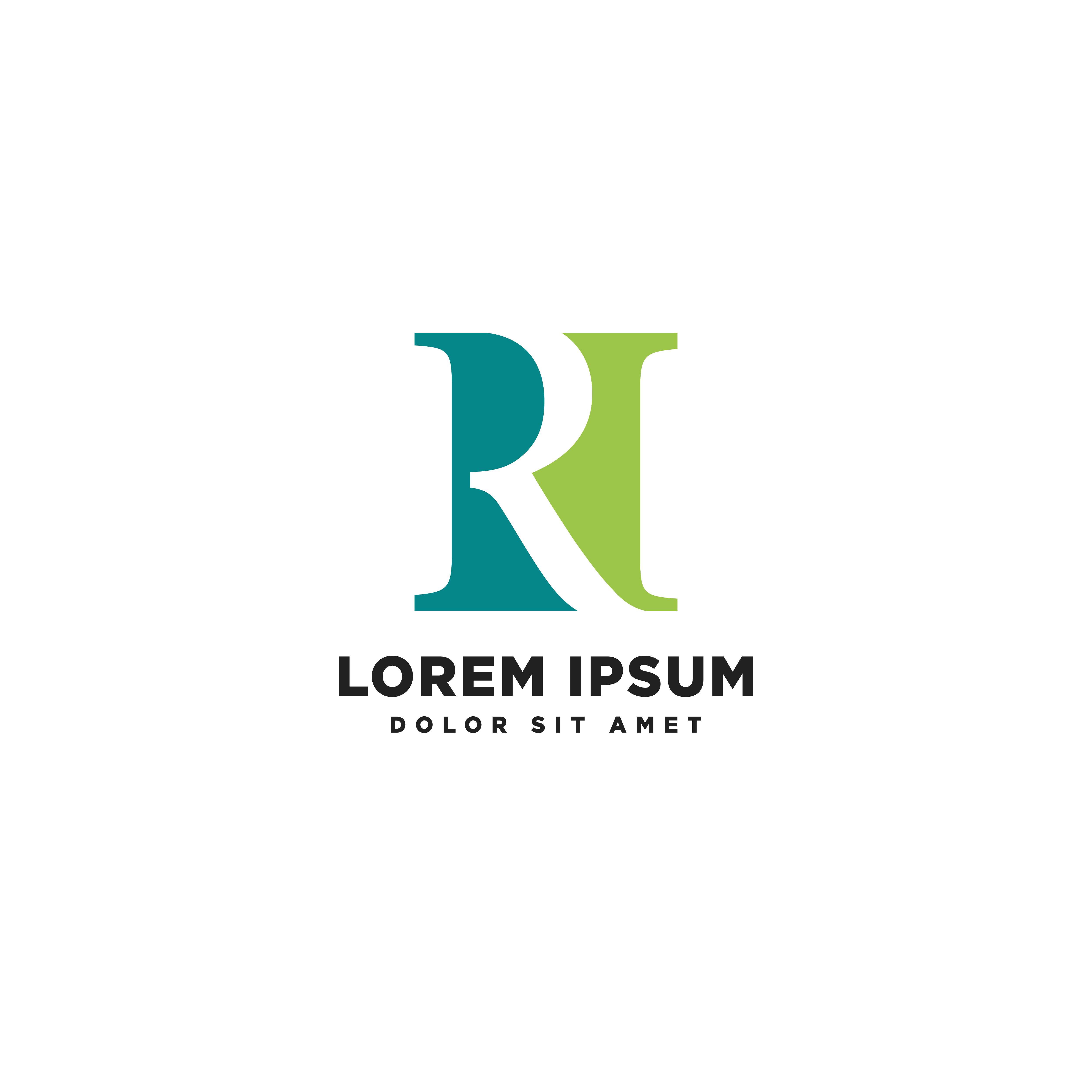 5000x5000 Rn Letter Buisness Logo Template Vector Illustration Icon Element