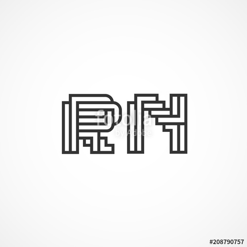 500x500 Initial Letter Rn Logo Vector Design Stock Image And Royalty Free