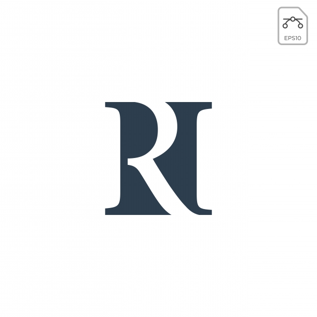 640x640 Initial Rn Logo Design Or Icon Vector Isolated Template For Free