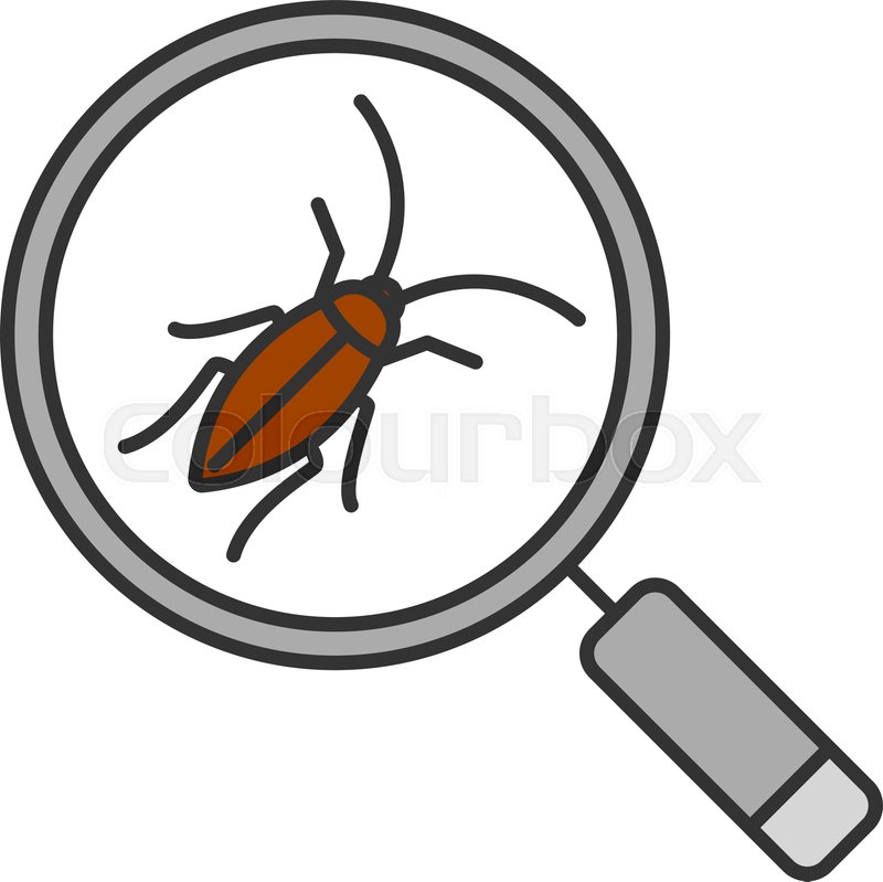 800x799 Cockroach Searching Color Icon Pest Stock Vector Colourbox