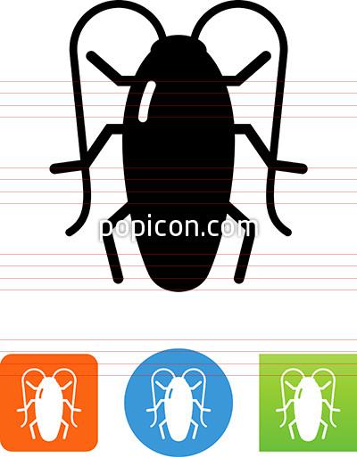 400x513 Vector Cockroach Icon