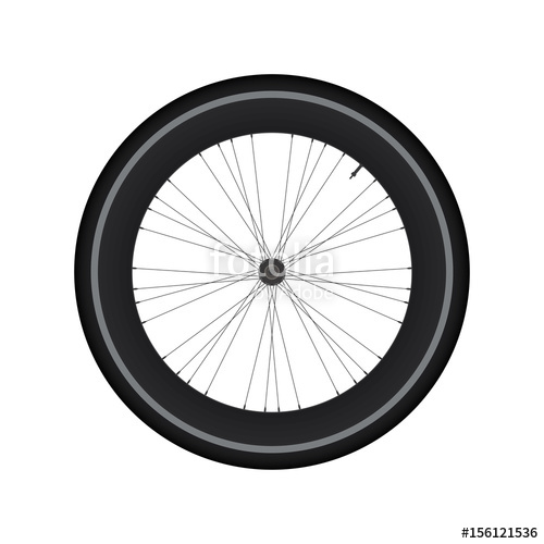 500x500 High Rim Wheel Road Bike Vector Stock Image And Royalty Free