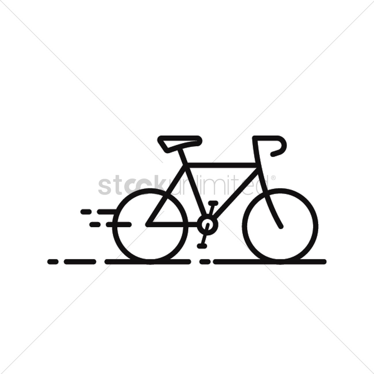 1300x1300 Road Bicycle Vector Image