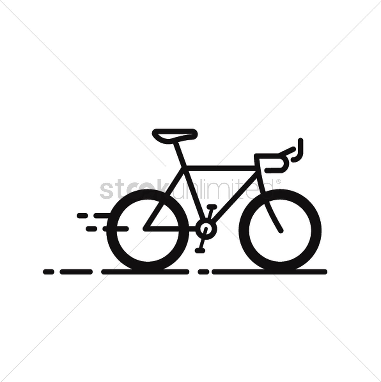 1298x1300 Road Bicycle Vector Image
