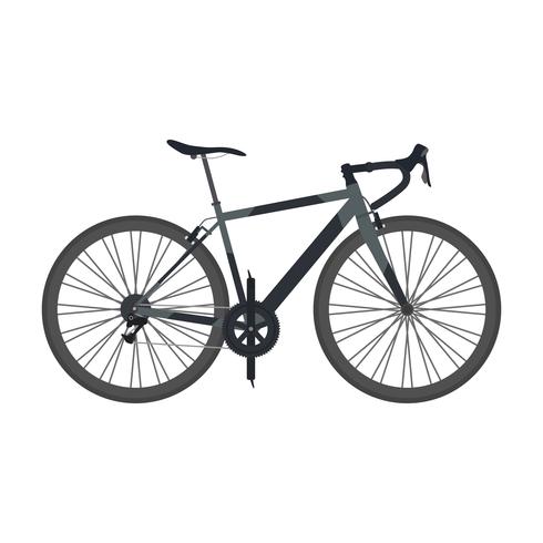 490x490 Black Road Bike Vector