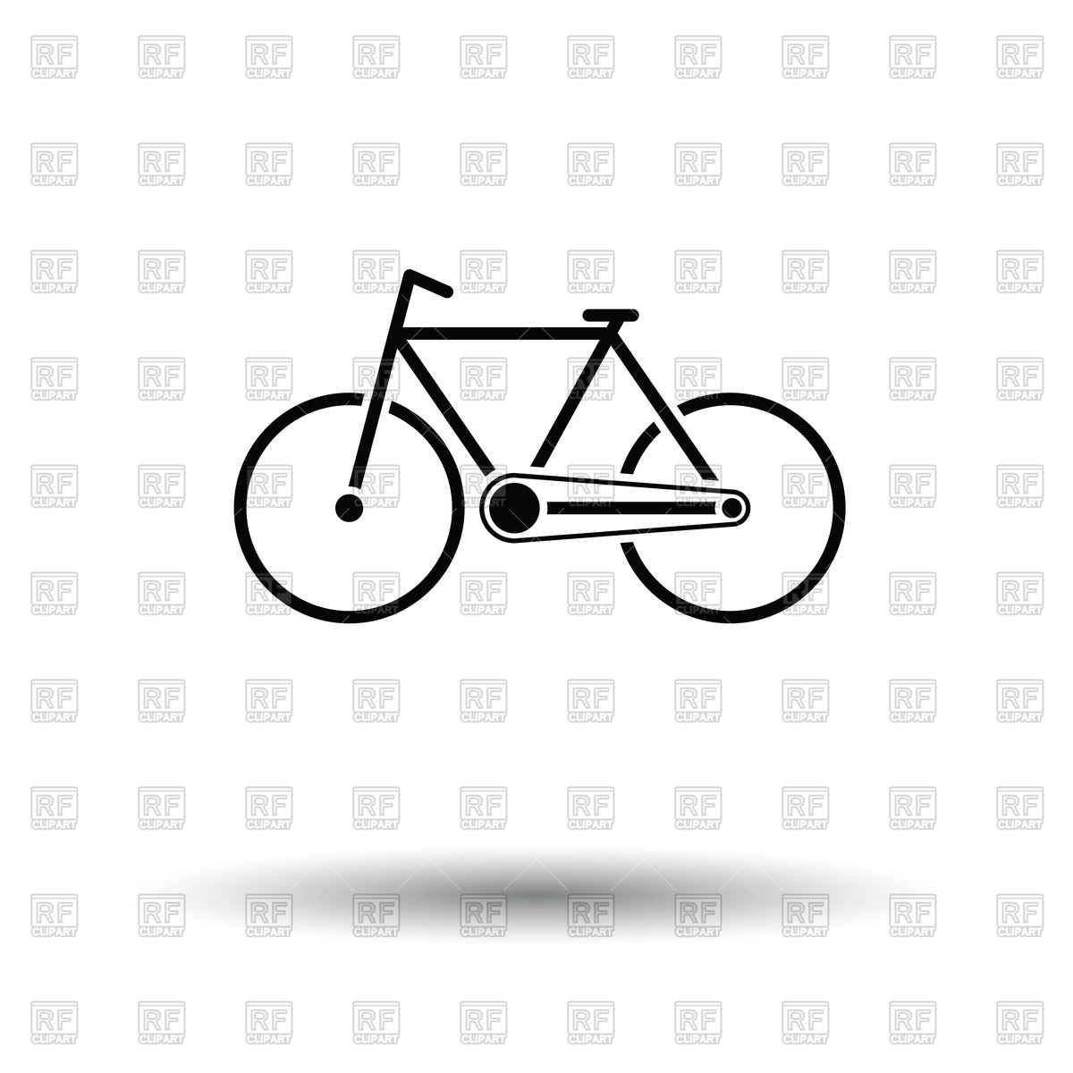 1200x1200 Bike Icon On White Background
