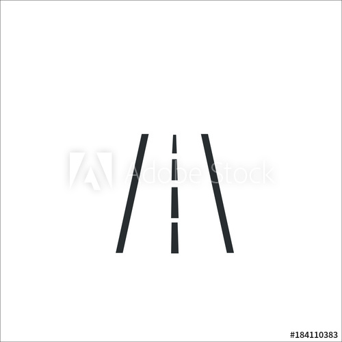 Road Icon Vector Illustration 500x500 Road Icon Vector Illustration