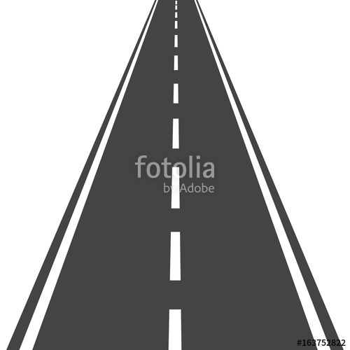 Straight Road With White Markings Vector Illustration Highway 500x500 Straight Road With White Markings Vector Illustration Highway
