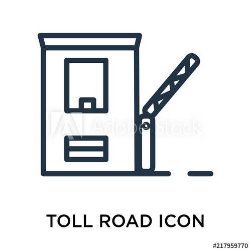 Toll Road Icons Isolated On White Background Modern And Editable 500x500 Toll Road Icons Isolated On White Background Modern And Editable