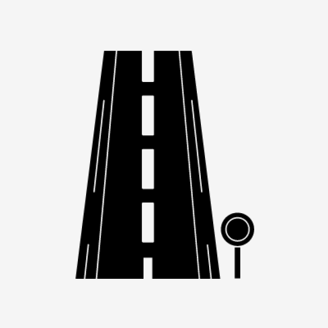 Road Glyph Black Icon, Road, Highway, Motorway Png And Vector 640x640 Road Glyph Black Icon, Road, Highway, Motorway Png And Vector