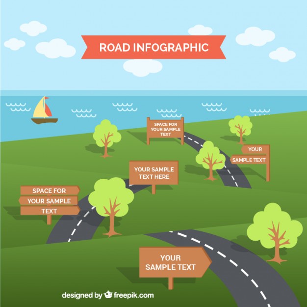 626x625 Road Infographic Template Vector Free Download